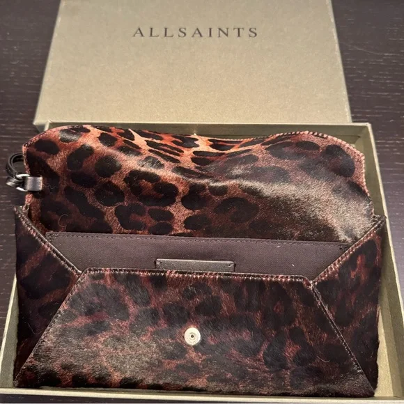 AllSaints - Kita Envelope Clutch - leopard pony hair - Picture 2 of 3